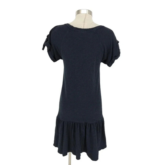 Anthropologie Saturday Sunday Shift Dress Terrycloth Short Sleeve Knee Length - Picture 4 of 7